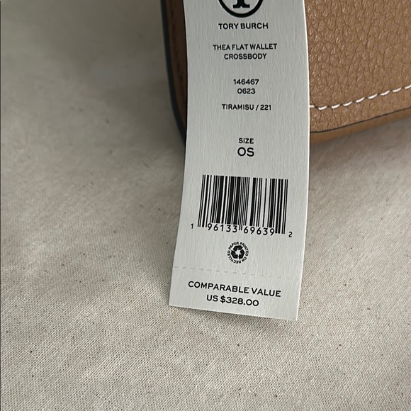Tory Burch Thea flat Leather wallet crossbody - Picture 6 of 8